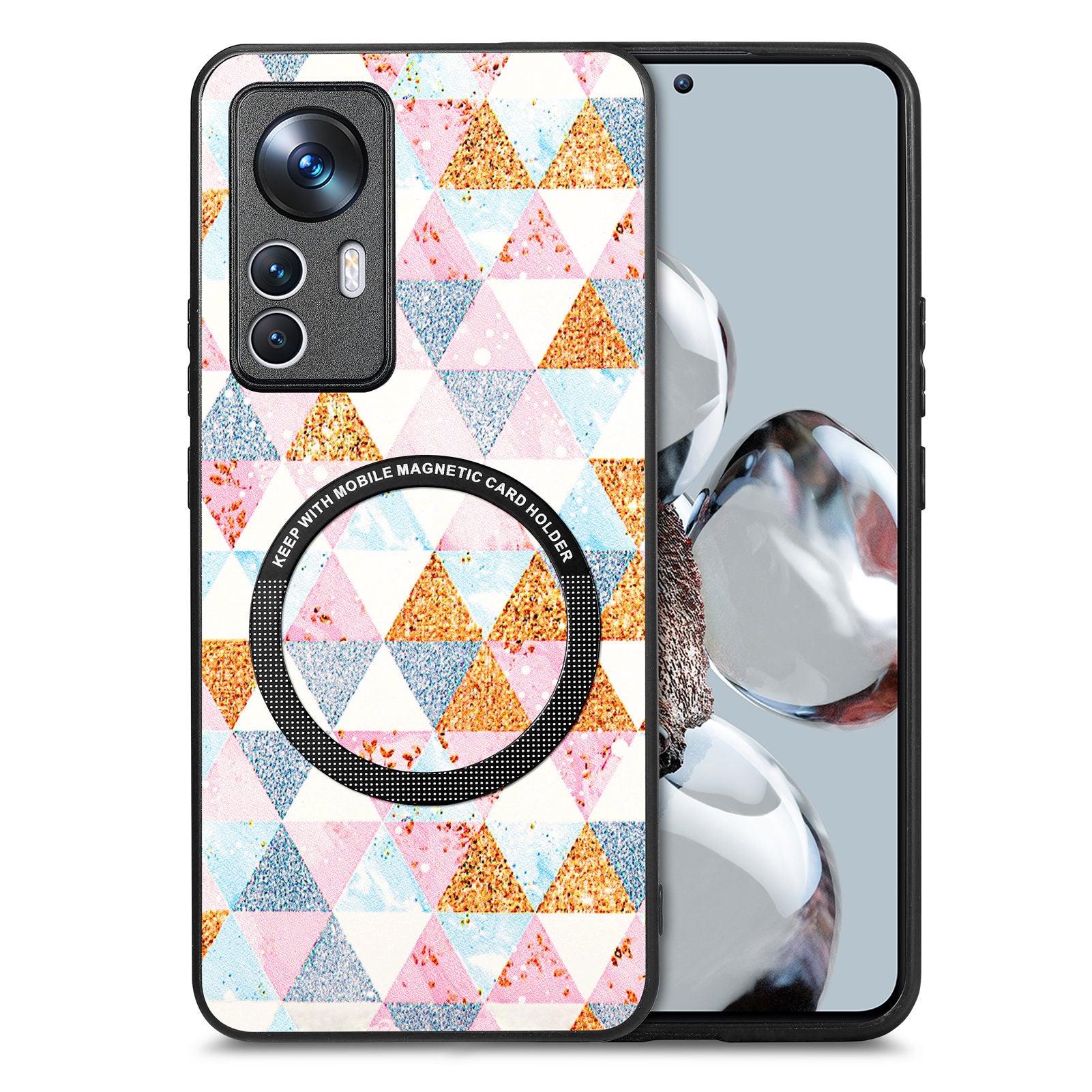 For Xiaomi 12T 5G Redmi K50 Ultra 5G Pattern Printing PC TPU PU Leather Coated Anti-drop Cover Metal Ring Design Phone Case For Xiaomi 12T 5G Redmi K50 Ultra 5G Pattern Printing PC TPU PU Leather Coated Anti-drop Cover Metal Ring Design Phone Case